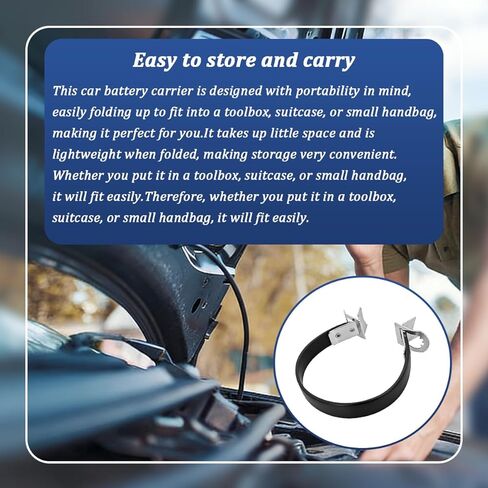 Mandark Car Battery Carrier Strap, Heavy Duty Vehicle Battery Side Lift Belt, Automotive Power Mounting Bracket Lifter Handle Accessories, Universal for SUV Automobile Truck (Green) in Saudi Arabia