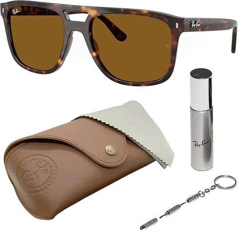 Ray-Ban RB2213 Square Shaped Sunglasses for Men & Women with Official RAYBAN Eyewear Kit in Saudi Arabia