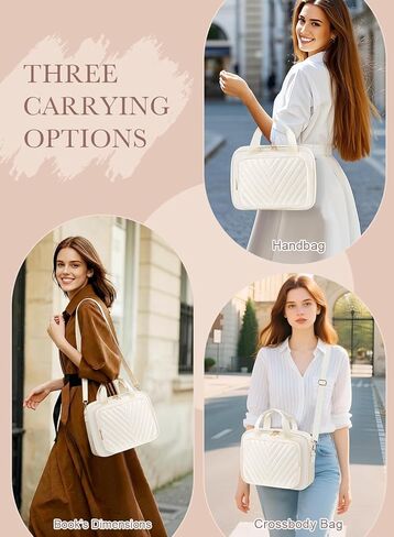 Large Bible Bags for Women, Bible Cover Case with Highlighters Tabs Quilted Book Travel Case w/Shoulder Strap, Bible Study Supplies Journaling Kit Accessories Christian Gifts for Women Girl in Saudi Arabia