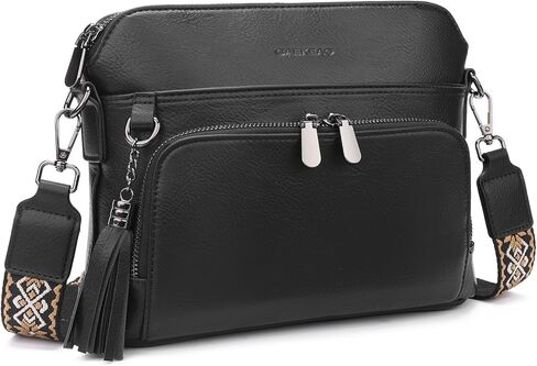 GAEKEAO Crossbody Purses for Women Medium Crossbody Bag Vegan Leather Women's Travel Purse Built in Wallet with Tassel in Saudi Arabia