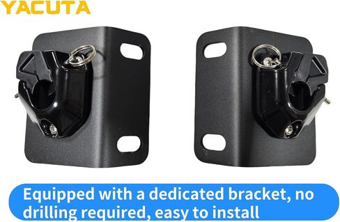 موسع سرير الشاحنة حصريًا لـ F150/F250/F350 2009-2024، بدون تركيب مثقاب، مجهز بمجموعة دعامة مزلاج سريعة in Kuwait