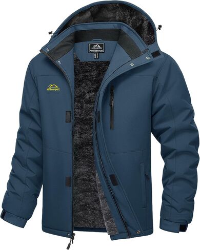 MAGCOMSEN Men's Winter Ski Jacket Waterproof Snow Jackets Fleece Insulated Coats Outdoor Snowboard Warm Parka Raincoat in Saudi Arabia