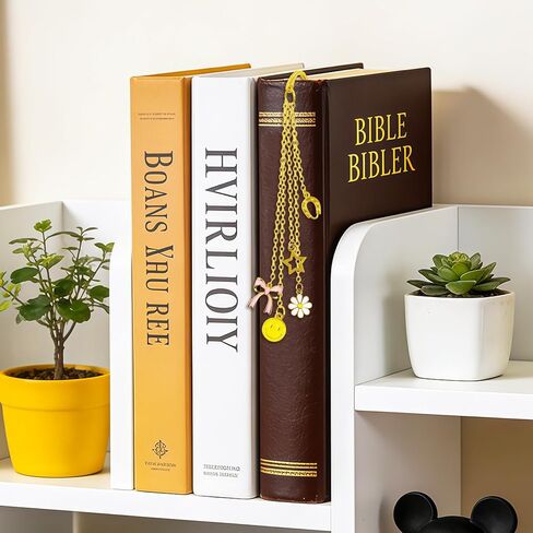 Bible Bookmarks, with 5 Exquisite Pendants, First Communion Gifts for Girls - Funny Gifts for Female Fans of The Bible Compatible with Various Books (Cross) in Saudi Arabia