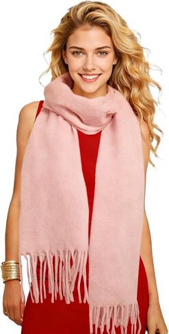 Winter Soft Long Scarf, Pashmina Shawls and Wraps, Warm Large Scarves for Men Women Evening Dress Wedding in Saudi Arabia