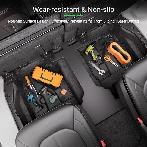 حصيرة تخزين الصف الثاني تحت المقعد متوافقة مع بطانة منظم المقعد الخلفي Ford Maverick 2022-2024 لملحقات Ford Maverick 2022 2023 2024 (نموذج البنزين) in Kuwait