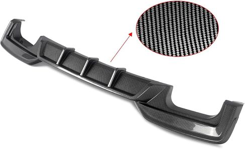 شفة الناشر الخلفي باللون الأسود اللامع متوافقة مع 2012-2018 BMW F06 F12 F13 640i 650i M-Sport Style ABS البلاستيك الخلفي المصد السفلي للشفاه in Kuwait