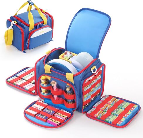 Carrying Case Fit for Little Tikes Story Dream Book Machine Starter Set, Cute Storage Bag Compatible with Toniebox, Storypod Audio Player and Accessories, Blue (Bag Only) in Saudi Arabia