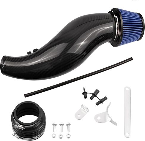 طقم نظام دخول الهواء البارد عالي الأداء مع فلتر لسيارة Honda Civic 1992-2000، Acura Integra 1994-2001، أنبوب مطلي بالمسحوق (أحمر) in Kuwait