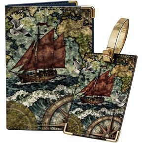 Passport Holder Luggage Tag Pink Floral Passport Cover Colorful Wildflowers Print Leather Wallet Book Case Travel Essentials Organizer Cards Protector Stylish Accessories for Men Women in Kuwait