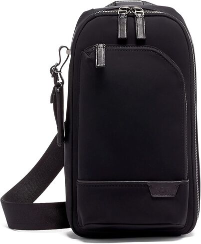 TUMI - Harrison Gregory Sling - حقيبة كروس خفيفة الوزن للرجال مع مقصورات متعددة - حقيبة سفر أو تنقلات - أسود منتصف الليل in Kuwait