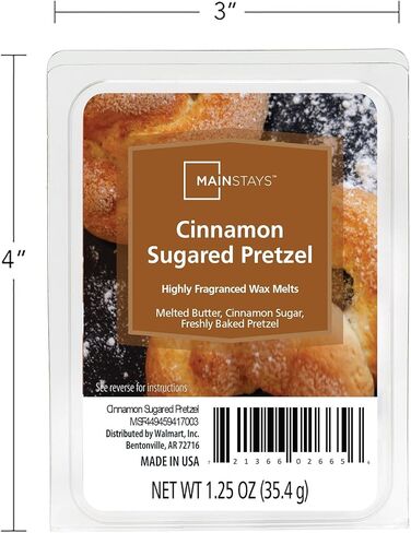 مكعبات شمع معطرة من ماكلوك مينستايز، 1.25 أونصة، 4 عبوات (كوكيز الشوكولاتة والفانيليا)، MS264 in Kuwait
