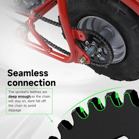 35 سلسلة 40 سن ضرس خلفي للدراجة الصغيرة كولمان CT100U CC100X Baja Doodle Bug DB30 Racer Motovox MBX10 Mega Monster 80 105cc Taotao GK80 CK100 Go Kart Predator 97cc 100cc Minibike أجزاء in Saudi Arabia