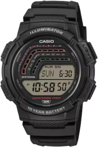 Casio WS-1800 Series | Digital Watch | Black | LED Illuminator w/Afterglow | Alarm | World Time | Full Auto Calendar in Saudi Arabia
