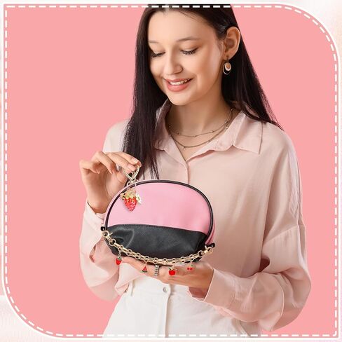 Ovveroche Cherry Bag Charms 6-Pack, Cute Strawberry Purse Chains Bag Extender Chain Fruit Charm Keychain for Tote Handbags in Saudi Arabia
