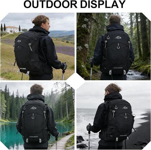 IX INOXTO Hiking Backpack, Camping Backpack, 30L Waterproof Hiking Daypack with 3L Water Bladder and Rain Cover (Khaki) in Kuwait