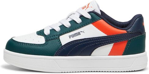 حذاء رياضي PUMA Caven، أبيض فضي أسود، 13 US للجنسين للأطفال الصغار in Kuwait
