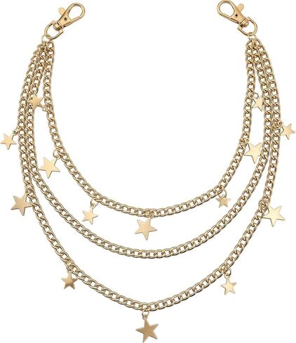 Anicina السراويل سلسلة جان سلاسل للنساء الرجال الطبقات جيب سلسلة الشرير سلسلة روك Y2K الهيب هوب الملابس والاكسسوارات in Kuwait