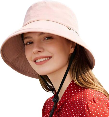 Packable Sun Hats for Women Summer Wide Brim Hat Womens Floppy Cotton Sun Hats for Travel in Saudi Arabia