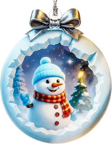 Grandson Christmas Ornament 2025 – Grandson Ornament Holiday Decor – Christmas Ornament – Suncatcher Effect Window Hanging – Car Hanging in Saudi Arabia