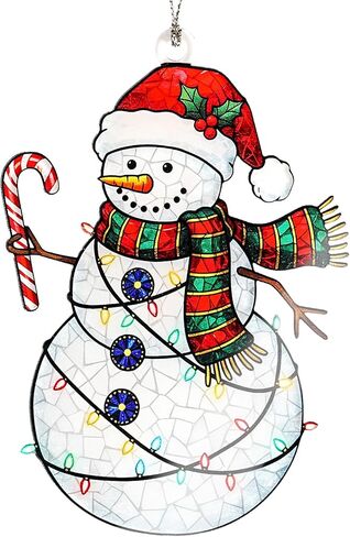 Grandson Christmas Ornament 2025 – Grandson Ornament Holiday Decor – Christmas Ornament – Suncatcher Effect Window Hanging – Car Hanging in Saudi Arabia