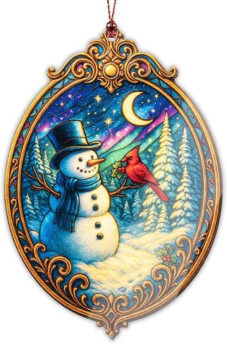 Grandson Christmas Ornament 2025 – Grandson Ornament Holiday Decor – Christmas Ornament – Suncatcher Effect Window Hanging – Car Hanging in Saudi Arabia