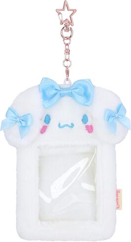 Roffatide Anime Cinnamoroll Women Girls Plush Photocard Holder with Keychain Cute Cartoon Photo Card Holder ID Credit Band Card Protector Stainery in Saudi Arabia