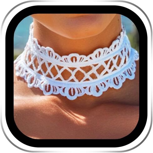JAKAWIN Lace Choker Necklace Black Gothic Chokers for Women in Saudi Arabia