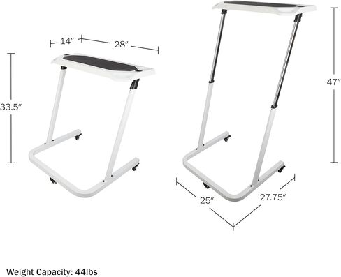Bike Desk - Rolling Laptop Cart for Stationary Bike or Trainer - Adjustable Standing Desk to Exercise While Working or Watching TV by RAD Cycle in Saudi Arabia