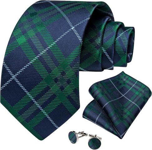 Mens Ties Necktie and Pocket Square Cufflinks Set for Wedding Party in Saudi Arabia