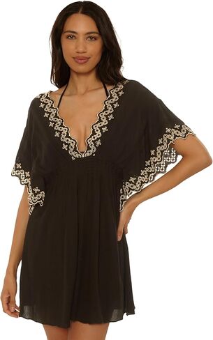Becca Women's Barbados Plunge Embroidered Tunic in Saudi Arabia