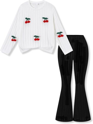 Girls Clothes Long Sleeve Hoodie Colorblock Sweatshirt + Pants 2PCS Girls Spring Fall Clothing Sets Outfits Set 9-14Y in Saudi Arabia