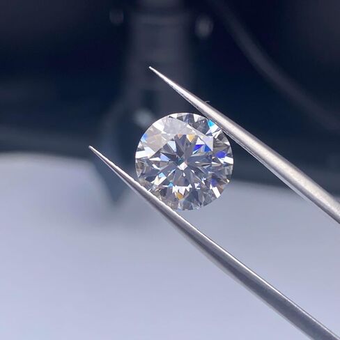 مويسانيتي حجر مويسانيتي حجر فضفاض الماس الاصطناعي الأبيض D اللون VVS1 وضوح 0.3ct-12ct جولة رائعة قطع لخاتم قلادة مجوهرات DIY صنع هدية مع شهادة GRA in Saudi Arabia