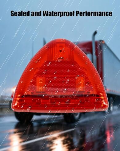 المصباح الأمامي 31 مؤشر إشارة الانعطاف LED للجري أضواء الحديقة العنبر، مناسب لـ Peterbilt 359 357 365 378 379، مصباح أمامي مثلث يسار ويمين عالمي، عدسات شفافة، قطعتان in Saudi Arabia