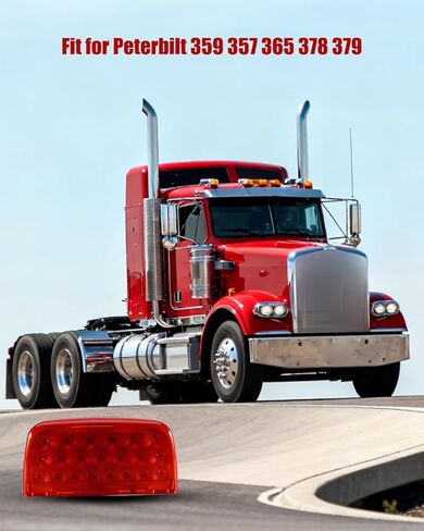 المصباح الأمامي 31 مؤشر إشارة الانعطاف LED للجري أضواء الحديقة العنبر، مناسب لـ Peterbilt 359 357 365 378 379، مصباح أمامي مثلث يسار ويمين عالمي، عدسات شفافة، قطعتان in Saudi Arabia