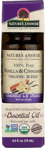 مزيج الزيوت العطرية العضوية النقية 100% من Nature's Answer، 0.5 أونصة، الاسترخاء/السلام in Kuwait