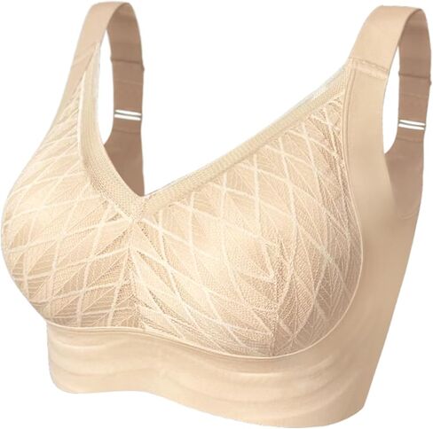 Wireless Support Bra Full Coverage Padded Push Up No Underwire Comfortable Seamless Bra for Women in Saudi Arabia
