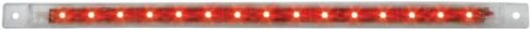 GG Grand General 76125 Red 12"" Ultra Thin Surface Mount 15-LED Marker and Clearance Sealed Light Bar with Chrome Plastic Bezel in Saudi Arabia