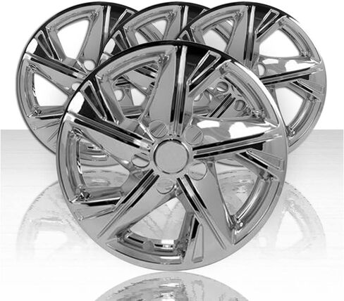 Set of 4 16" 5 Spoke Wheel Skins for 2020-2021 Hyundai Sonata SE - Gloss Black in Saudi Arabia
