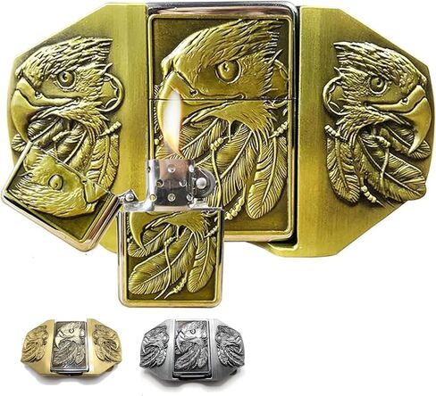 Poker Belt Buckle, Built- Hidden Ace of Spades Lighter lighter, Western Cowboy Spades Royal Flush Belt Buckles in Saudi Arabia