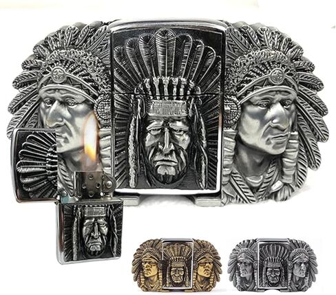 Poker Belt Buckle, Built- Hidden Ace of Spades Lighter lighter, Western Cowboy Spades Royal Flush Belt Buckles in Saudi Arabia