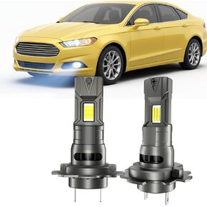 مجموعة مصابيح الضباب H7 LED، مصابيح كومبو عالية/منخفضة الشعاع بيضاء فائقة السطوع 6000 كلفن، مقاومة للماء IP68 لا تحتاج إلى محول، حجم صغير حقيقي 1:1 مع مروحة تبريد، التوصيل والتشغيل غير قطبي، حزمة من 4 in Kuwait