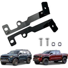 دعامات إضاءة الخندق متوافقة مع Toyota 4Runner 2025 2026، حامل إضاءة غطاء المحرك، دعامات إضاءة LED بدون مثقاب لملحقات Toyota 4Runner in Kuwait