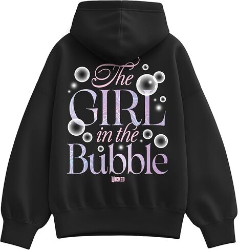Hybrid Apparel Wicked - Glinda Girl In The Bubble - Ladies Oversized Fleece Hoodie Sweatshirt in Saudi Arabia