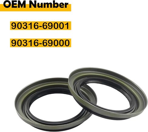 4Pcs 90316-69001 90312-95001 Front Wheel Hub Oil Seal Compatible with Toyota 4Runner 1996-2002, Tundra 2000-2006, Tacoma 1995-2004, Sequoia 2001-2007 in Saudi Arabia