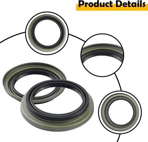 4Pcs 90316-69001 90312-95001 Front Wheel Hub Oil Seal Compatible with Toyota 4Runner 1996-2002, Tundra 2000-2006, Tacoma 1995-2004, Sequoia 2001-2007 in Saudi Arabia