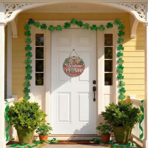 lyeasw علامة ترحيب عيد الفصح للباب الأمامي - أكاليل عيد الفصح ديكور معلق على الحائط لمخبز مقهى عطلة الربيع، زخارف أرنب خشبية لحفلة الشرفة الأمامية في الهواء الطلق (الأرنب والبيض) in Kuwait