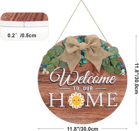 lyeasw علامة ترحيب عيد الفصح للباب الأمامي - أكاليل عيد الفصح ديكور معلق على الحائط لمخبز مقهى عطلة الربيع، زخارف أرنب خشبية لحفلة الشرفة الأمامية في الهواء الطلق (الأرنب والبيض) in Kuwait