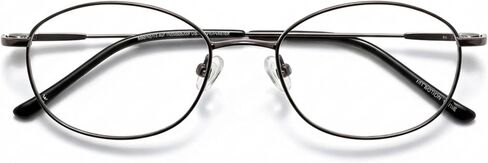 Hit Notion Optical Eyewear - Oval Shape, Metal Full Rim Frame - for Women or Men Prescription Eyeglasses RX in Saudi Arabia