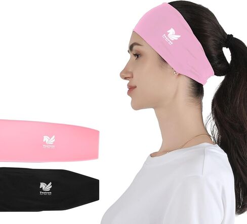 عصابات رأس تونترون للفروسية مصممة لامتصاص الرطوبة وحماية الشعر تحت الخوذات، لركوب الخيل وركوب الدراجات والتجديف بالكاياك والتزلج وتأمين براعم الأذن in Kuwait