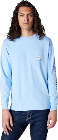 vineyard vines Men's Hockey Pond Long-Sleeve Pocket Tee in Saudi Arabia